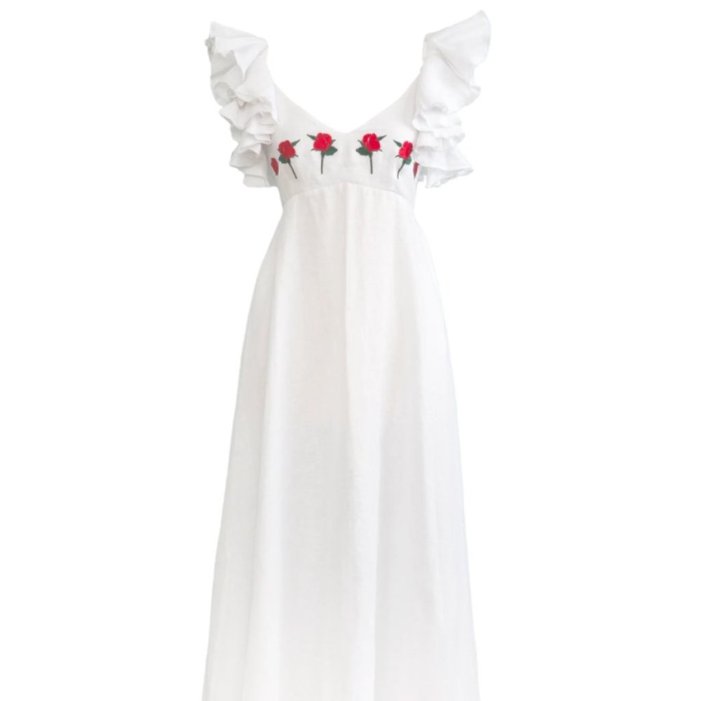 FANM MON Demre Maxi Dress - White